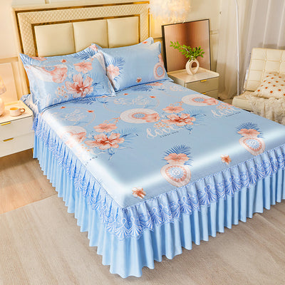 Juego de Cama de 3 Piezas con Sábana Bajera de Fibra Viscosa Premium - Image 31