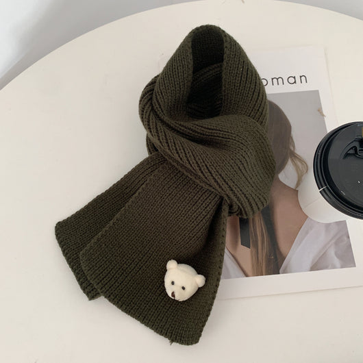 Bufanda de Lana Tejida Infantil Cálida para Primavera y Otoño - Image 15