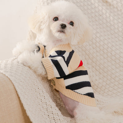 Cardigan Tejido a Rayas para Perros - Abrigo Cómodo y Elegante - Image 24