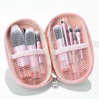 Set de Brochas de Maquillaje Portátil con Estuche de Viaje - Image 8