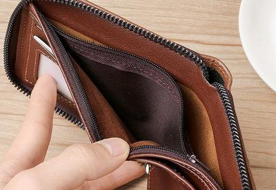 Billetera Corta de Hombre con Cierre - Diseño Casual Moderno - Image 2