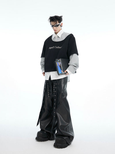 Sudadera Hoodie Oversize con Bloques de Color - Manga Larga Suelta - Image 5