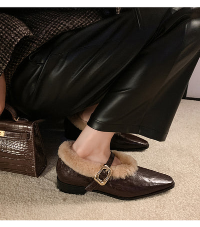 Zapatos Mujer con Correa al Tobillo en Piel de Oveja - Image 15