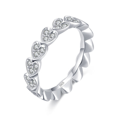 Anillo de Plata 925 Love Lujo Minimalista con Micro Incrustaciones - Image 11