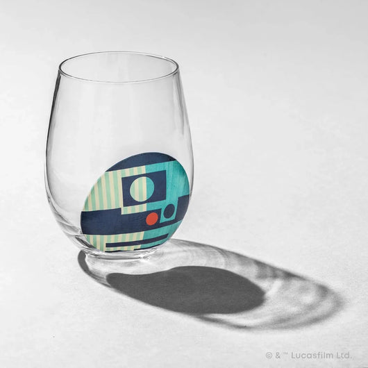 Set de vasos JoyJolt Star Wars Helmet Hues – 4 copas sin tallo de 562 ml con cascos icónicos, vidrio resistente, colección oficial para adultos y fans - Tekeno