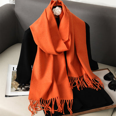 Pashmina Cálida de Color Sólido para Mujer - Chal Suave Estilo Cashmere - Image 18