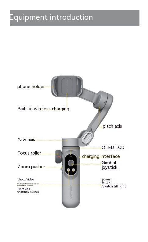 Estabilizador PTZ Móvil Pro con Inteligencia Artificial Antivibraciones de Tres Ejes - Image 10