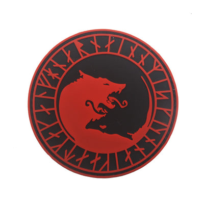 Parche Lobo Vikingo con Velcro para Brazalete y Mochila - Image 9