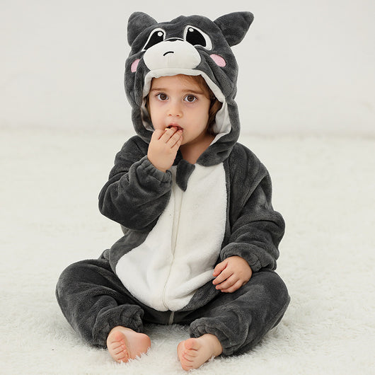 Pijama Enterizo de Franela con Diseño Animal para Bebé - Image 8
