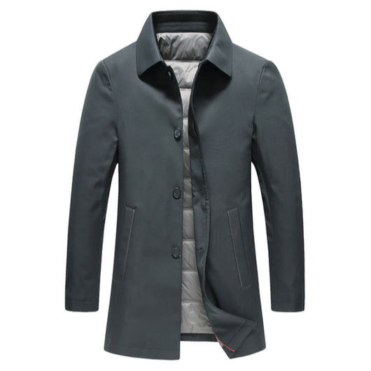 Chaqueta Acolchada Ligera y Larga Cortavientos Pluma - Image 2