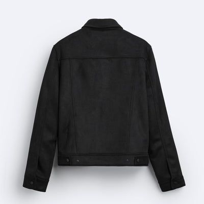 Chaqueta de Solapa en Efecto Gamuza para Hombre - Image 21