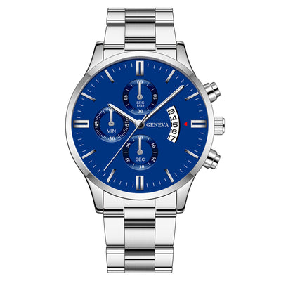 Reloj de Negocios para Hombre con Correa de Acero y Tres Esferas - Image 8