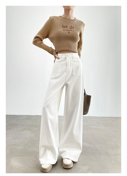 Pantalón Recto Holgado de Cintura Alta con Efecto Adelgazante - Image 12