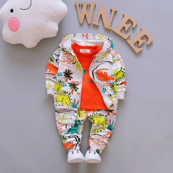 Conjunto de Tres Piezas de Suéter Casual para Niño