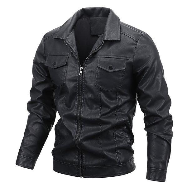 Chaqueta de Cuero PU para Motociclista - Abrigo de Moto Estilo Premium