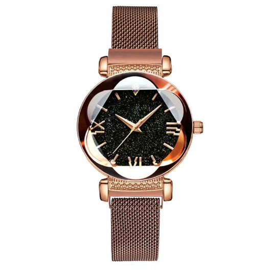 Reloj de Mujer Cielo Estrellado Magnético con Diseño Romano - Image 6