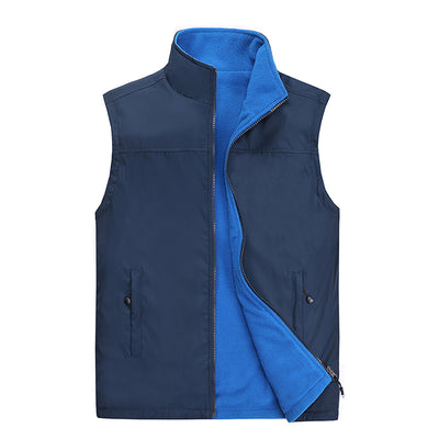 Chaleco Polar Reversible para Hombre - Abrigo Sin Mangas para Otoño e Invierno - Image 17