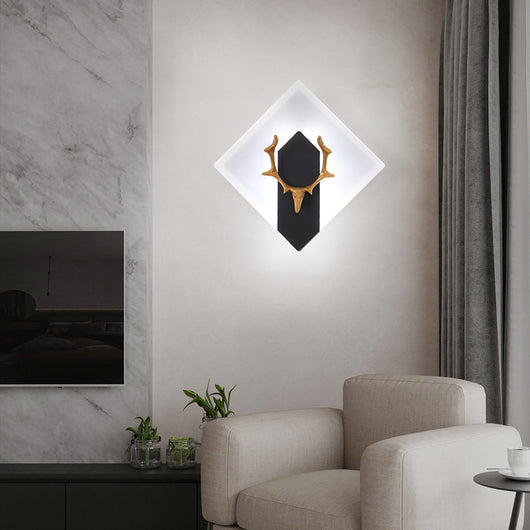 Lámpara de Pared Decorativa Astas Acrílico para Sala de Estar - Image 4