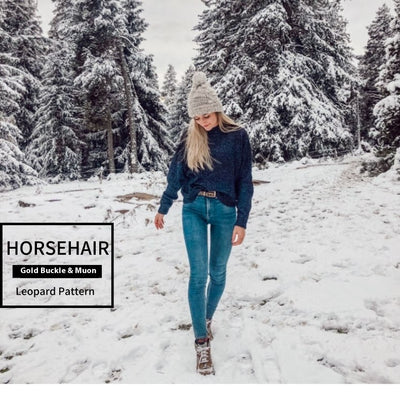 Cinturón de Crin de Caballo con Estampado Leopardo - Estilo Creativo Femenino - Image 14