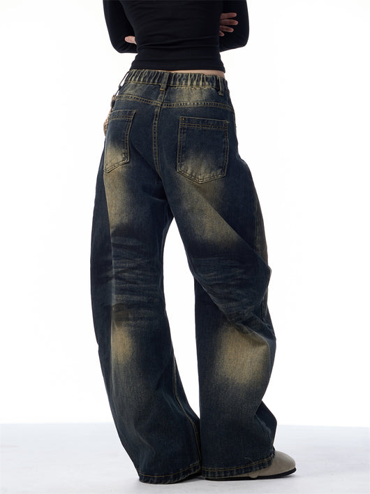 Pantalones Vaqueros Vintage Desgastados Estilo Americano - Image 10