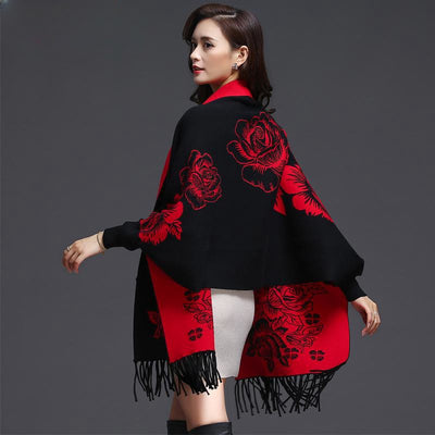 Cardigan Tejido Holgado con Borlas y Forro Grueso de Cachemira - Image 2