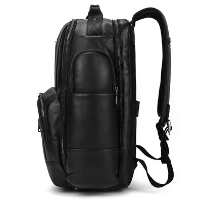 Mochila Multifuncional de Cuero Crazy Horse - Gran Capacidad Genuina - Image 8