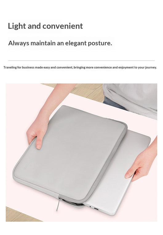 Funda Protectora de Cuero para Laptop con Bolsa Interior - Image 20