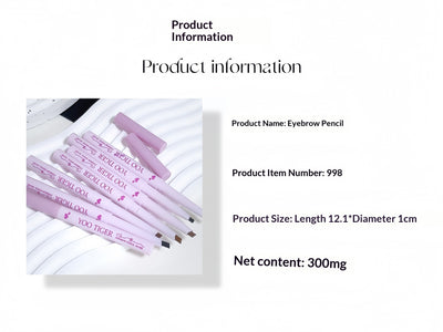Lápiz de Cejas Triangular Dual con Punta Ultrafina para Cejas Naturales - Image 8