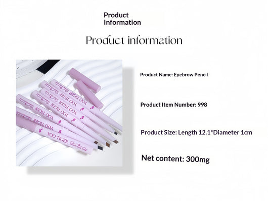 Lápiz de Cejas Triangular Dual con Punta Ultrafina para Cejas Naturales - Image 8