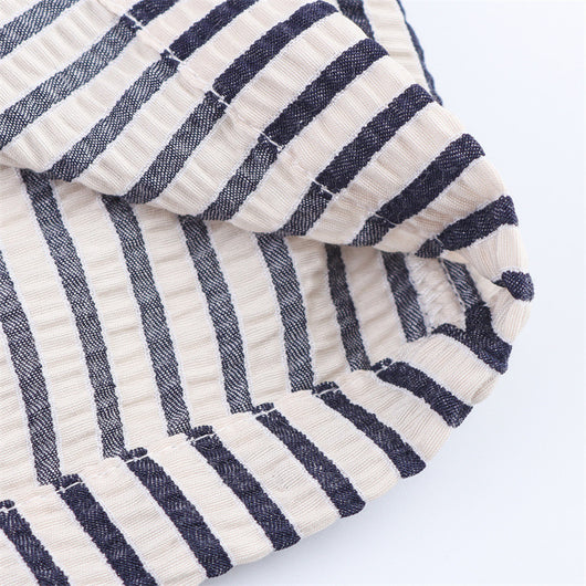 Blusa Rayada con Moño - Manga Corta Versátil para Verano - Image 11