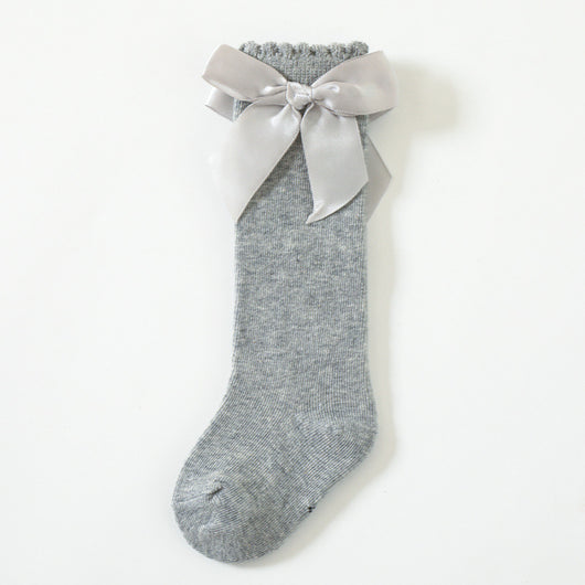 Calcetines Largos para Bebé con Moño Grande y Puño Sin Presión - Image 8