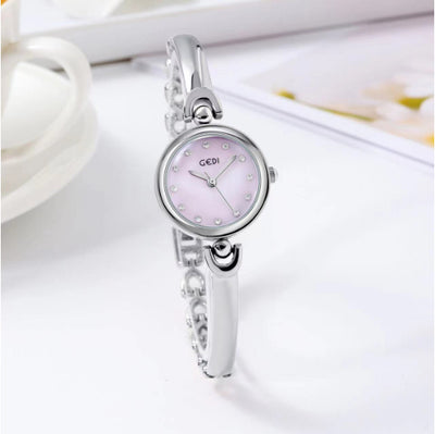 Reloj de Lujo para Mujer con Cristales Brillantes - Acero Inoxidable y Cuarzo - Image 9