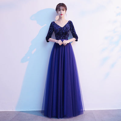 Vestido de Noche Largo Elegante en Tul Transparente - Image 9