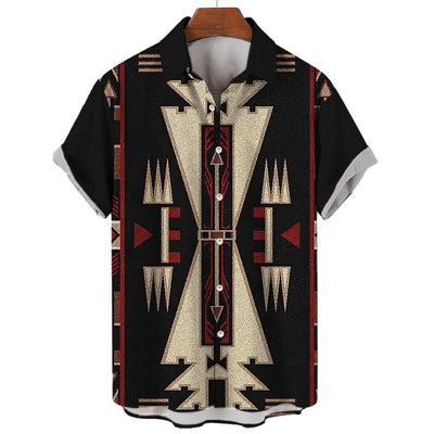Camisa Vintage de Verano para Hombre Cuello V Talla 5XL - Image 32