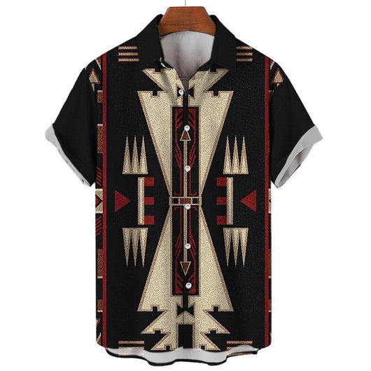 Camisa Vintage de Verano para Hombre Cuello V Talla 5XL - Image 32