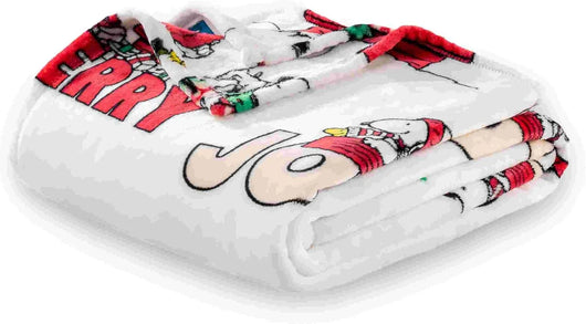 Cobija de felpa Peanuts Velvet Loft Snoopy 140 x 178 cm – Diseño The Flying Ace, oficial y ultra suave - Tekeno