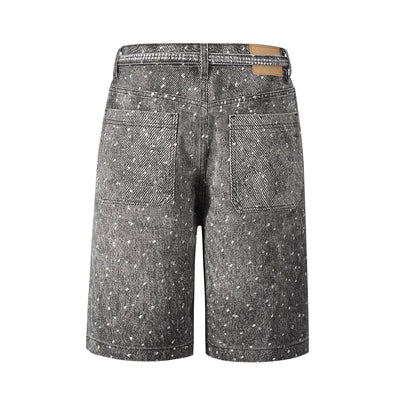 Shorts de Mezclilla con Cinturón Brillante Estilo Ins - Image 29