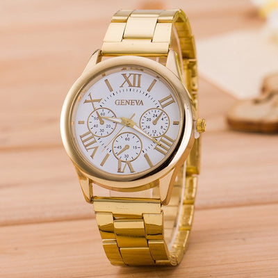 Reloj de Cuarzo Geneva para Estudiantes - Diseño Elegante en Aleación