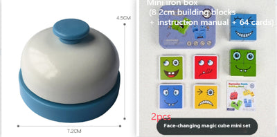 Cubo Mágico de Madera con Patrones de Expresiones - Bloques Educativos Montessori - Image 19