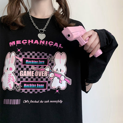 Playera Harajuku de Manga Corta para Mujer - Estilo Verano - Image 4