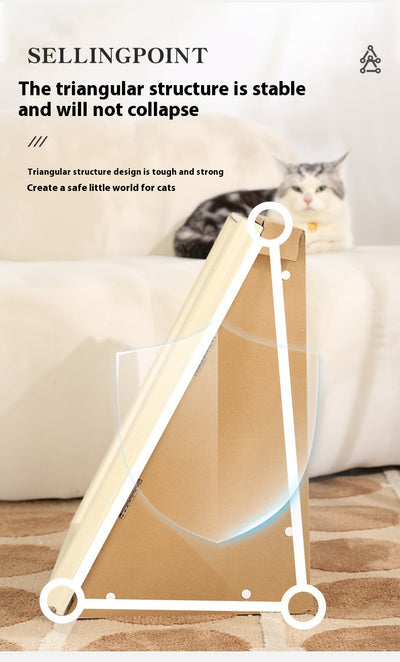 Nido Retro Dorado para Gatos con Rascador Integrado - Image 23