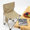 Juego de Mesa y Silla Plegable con Respaldo para Camping