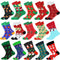 Calcetines Navideños de Algodón con Reno y Nieve - Diseño Festivo Alegre