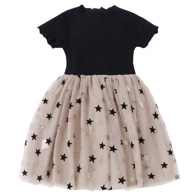 Vestido Princesa Niña Estilo Occidental Tul Esponjoso Tendencia Viral