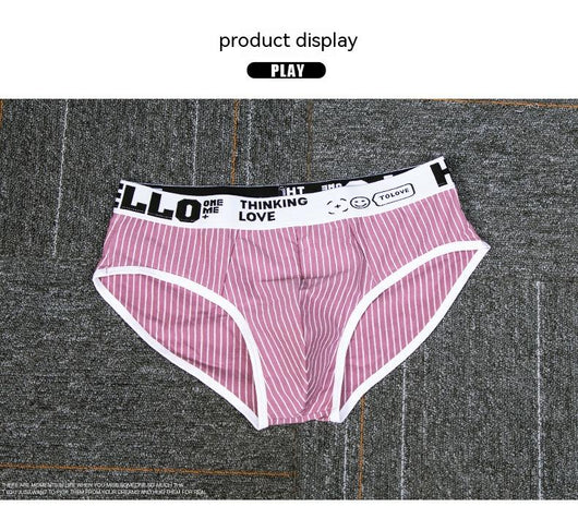 Calzoncillos Tipo Slip Rayas Algodón Hombre Cintura Baja Transpirables - Image 17