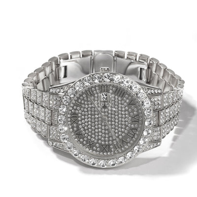 Reloj de Cuarzo Resistente al Agua con Diamantes Completos - Image 17