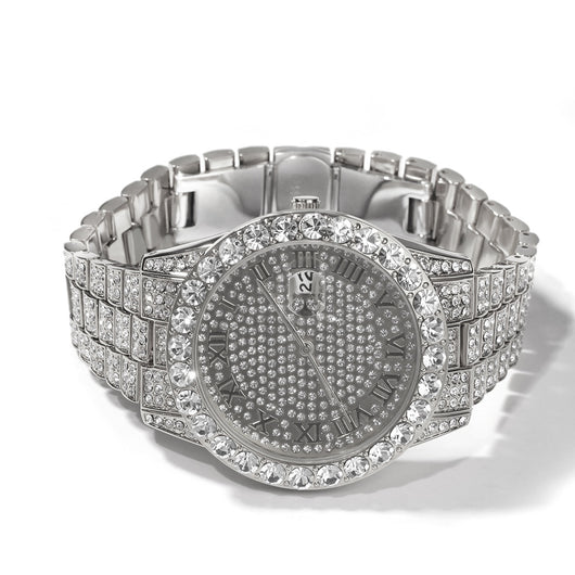 Reloj de Cuarzo Resistente al Agua con Diamantes Completos - Image 17