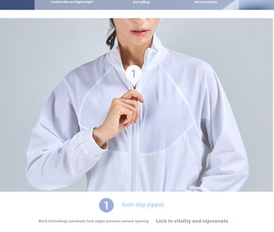 Cardigan Deportivo con Cuello Alzado, Bolsillos y Tecnología Transpirable - Image 10
