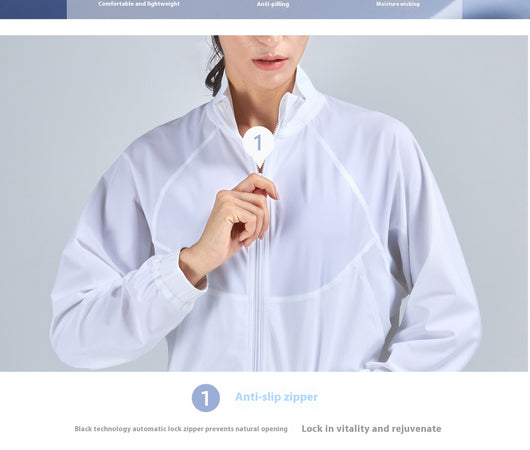 Cardigan Deportivo con Cuello Alzado, Bolsillos y Tecnología Transpirable - Image 10