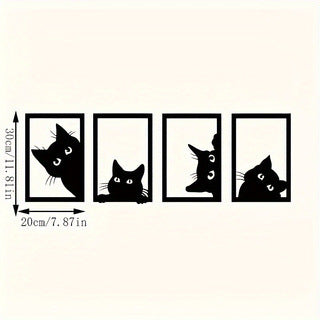 Decoración de Pared en Metal con Diseño de Gato Negro - Image 6